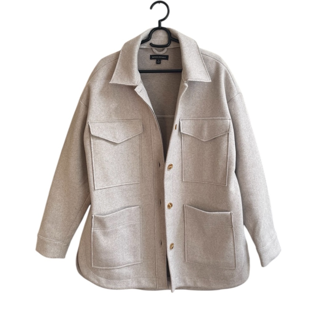 Banana Republic Womens Oversized Shirt Jacket Shacket